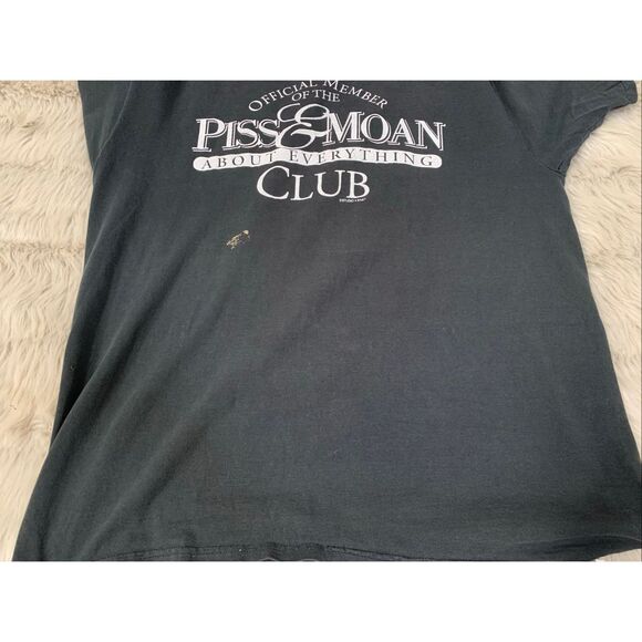 Official Member of the Piss & Moan About Everything Club Short Sleeve T-Shirt XL - Picture 5 of 10